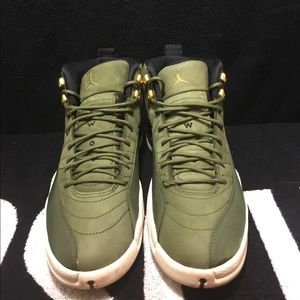 Air Jordan 12s Olive Green